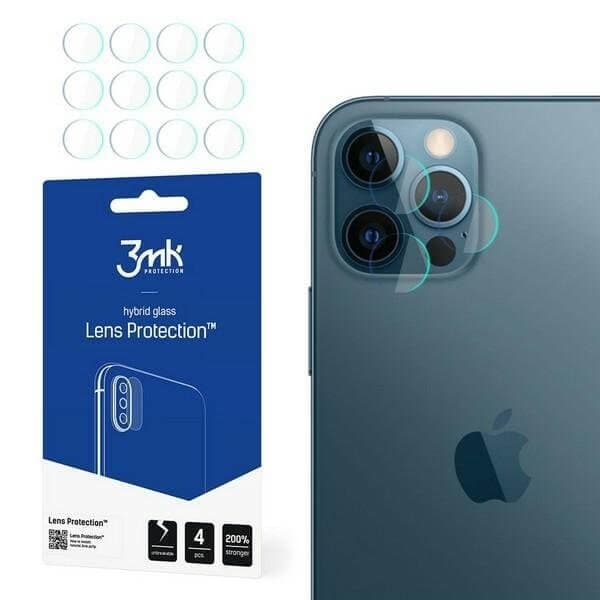 3MK iPhone 12 Pro 4 st Kameralinskydd