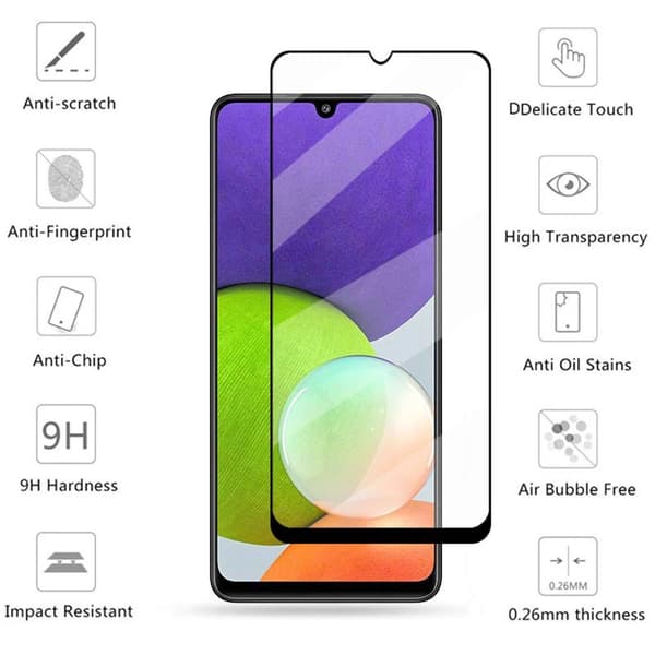 Galaxy A22 4G 2.5D HD 0,3mm Skärmskydd