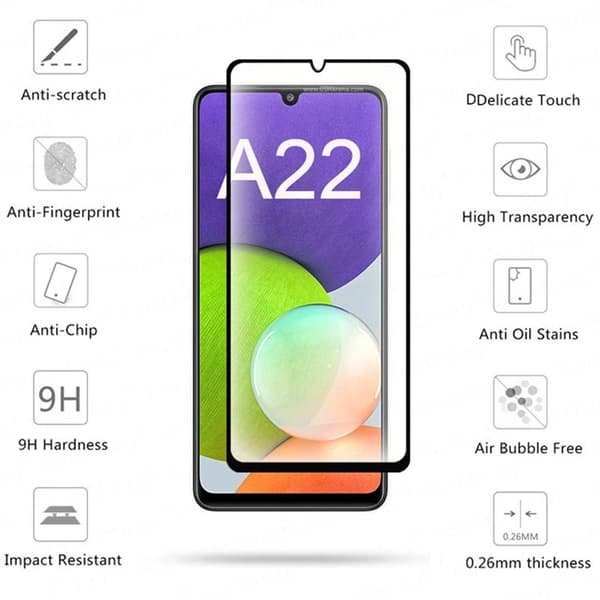 Galaxy A22 5G 2.5D HD 0,3mm Sk�rmskydd