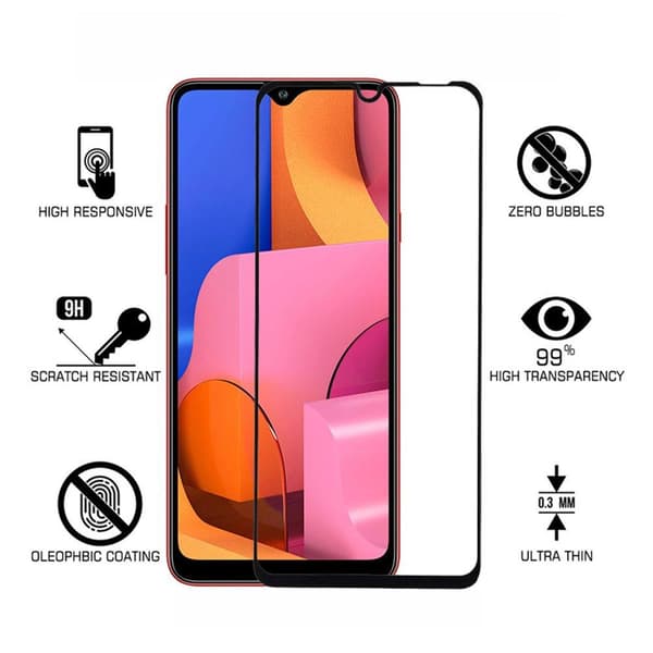 2-PACK Samsung Galaxy A20s Skärmskydd 2.5D 0,3mm