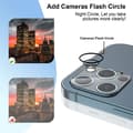 Miniatyrbild 3 av 8: [4-PACK] 2 X Kameralinsskydd i Härdat Glas + 2 X Härdat glas iPhone 11 Pro Max