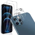 Miniatyrbild 1 av 8: iPhone 12 Pro Max [4-PACK] 2 X Kameralinsskydd Glas + 2 X Härdat glas