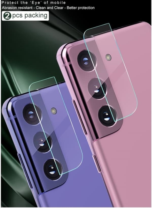 [2-PACK] Kameralinsskydd i Härdat Glas Galaxy S21 - Clear