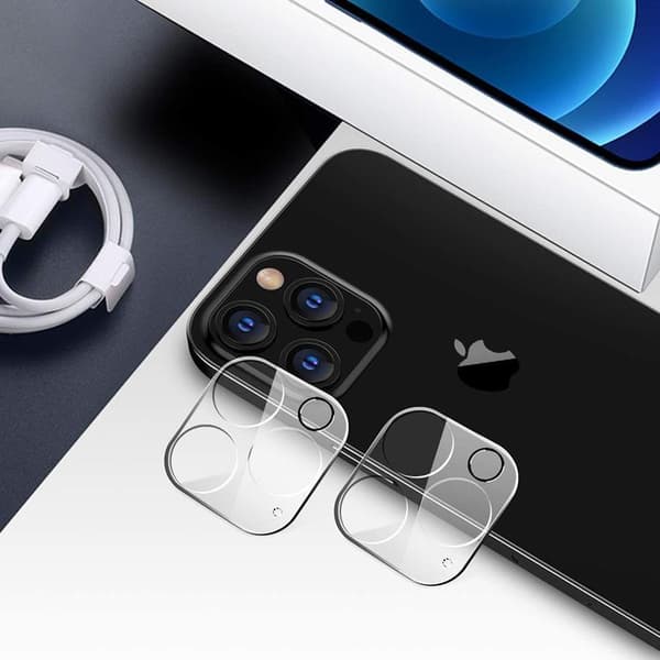 [2-PACK] Kameralinsskydd i Härdat Glas iPhone 12 Pro - Clear