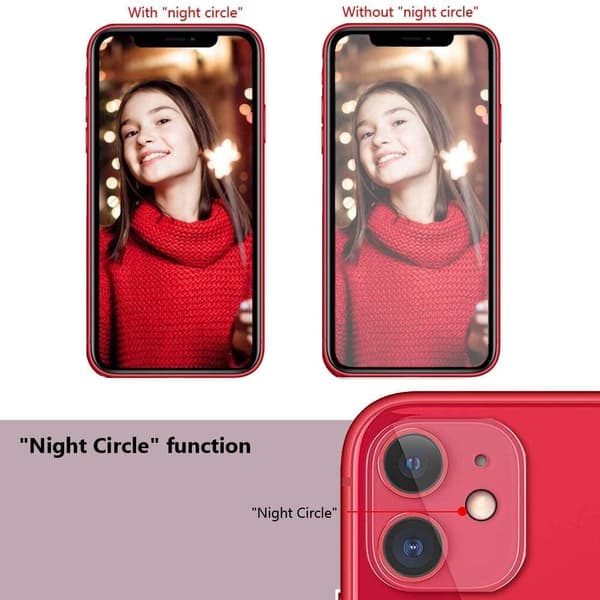 [2-PACK] Kameralinsskydd i Härdat Glas iPhone 11 - Clear
