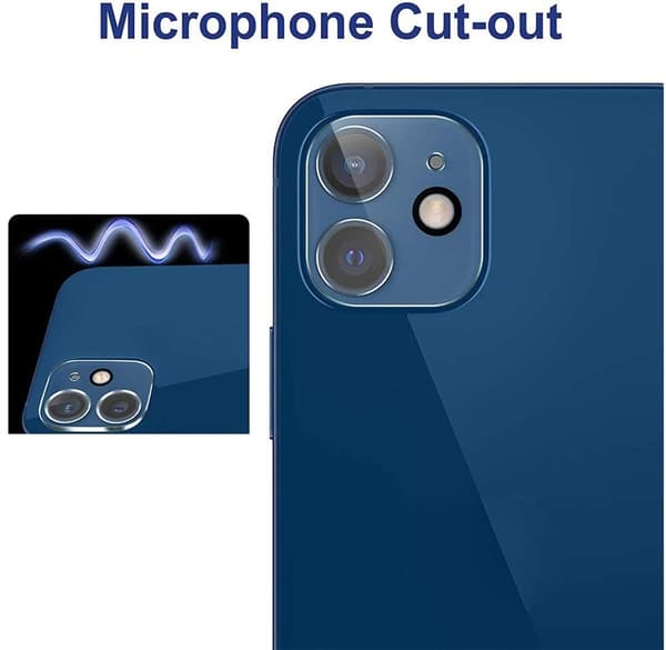 [2-PACK] Kameralinsskydd i Härdat Glas iPhone 12 - Clear