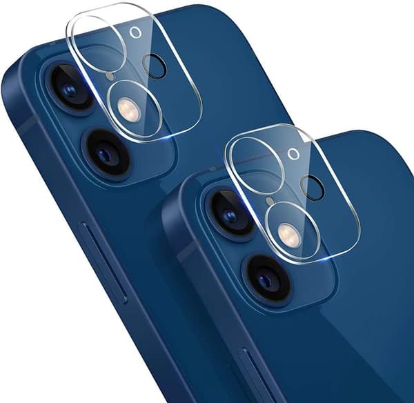 [2-PACK] Kameralinsskydd i Härdat Glas iPhone 12 - Clear