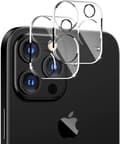 Miniatyrbild 1 av 6: [2-PACK] Kameralinsskydd i Härdat Glas iPhone 12 Pro Max - Clear