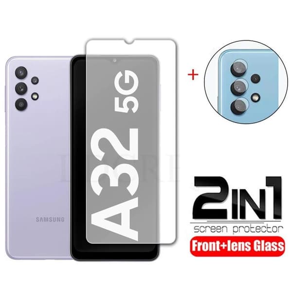 3-PACK Samsung Galaxy A32 5G Skärmskydd Kameralinsskydd HD 0,3mm