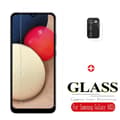 Miniatyrbild 2 av 11: 3-PACK Galaxy A02s Skärmskydd + Kameralinsskydd HD 0,3mm
