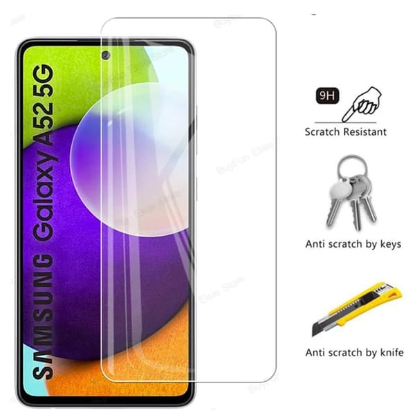 2-PACK Galaxy A52 Skärmskydd + Kameralinsskydd HD 0,3mm