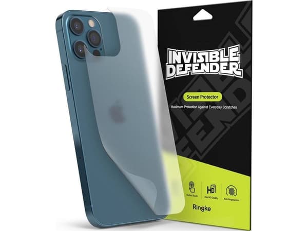 Ringke Matowa Folia Ringke Invisible Defender na tył iPhone 12 Pro Max [2 PACK]