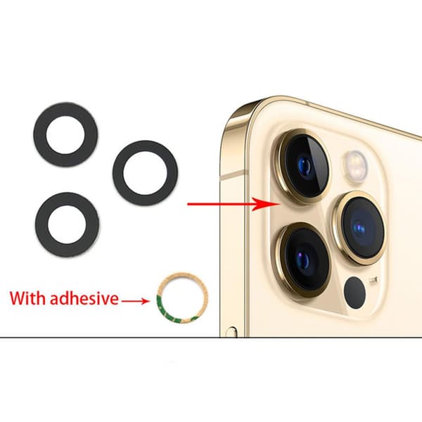 2-PACK Bakre Kamerafälglins Reservdel iPhone 11 Pro Max