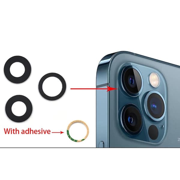 2-PACK Bakre Kamerafälglins Reservdel iPhone 11 Pro Max