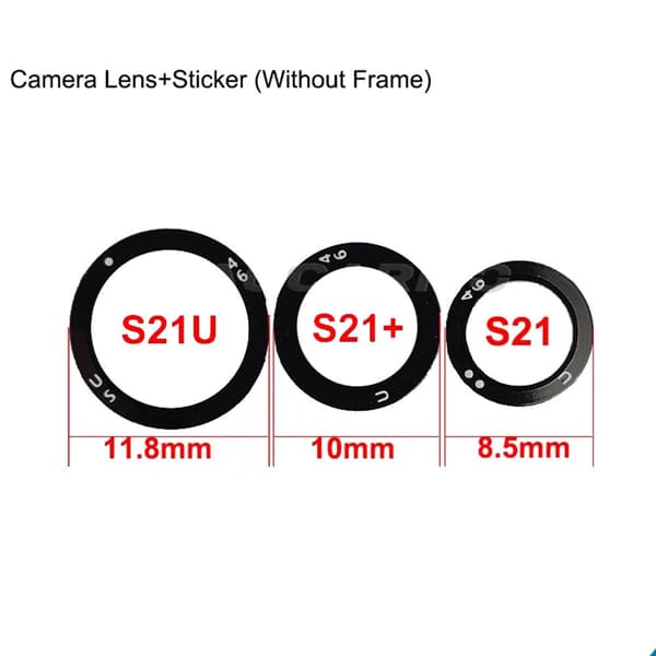 2-PACK Galaxy S21 Bakre Kamerafälglins Reservdel