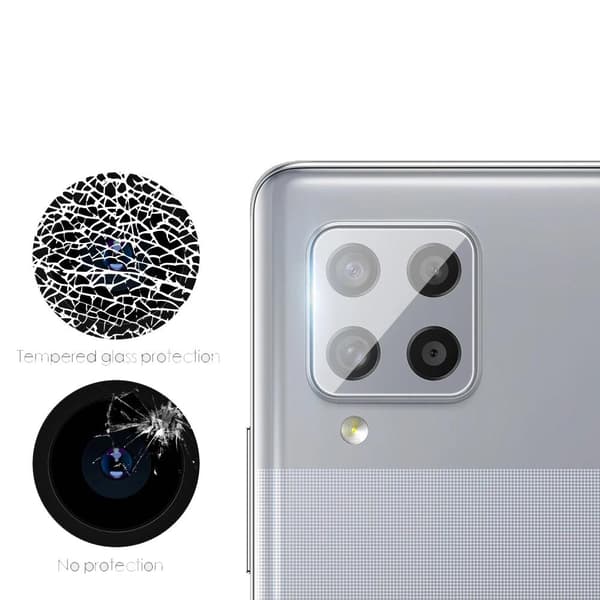 3-PACK Kameralinsskydd Galaxy A12 HD-Clear Ultratunt