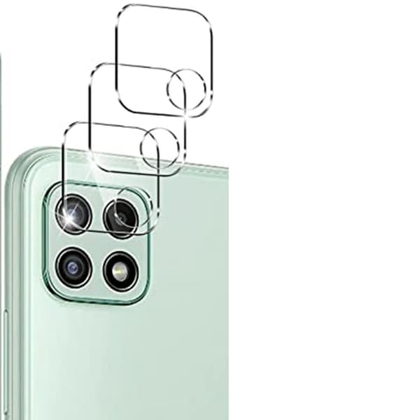 3-PACK Galaxy A22 5G HD-Clear Ultratunt Kameralinsskydd