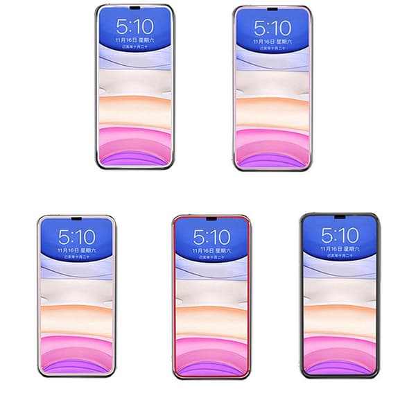 3-PACK Skärmskydd iPhone 12 Aluminium HD-Clear 0,2mm Svart Svart