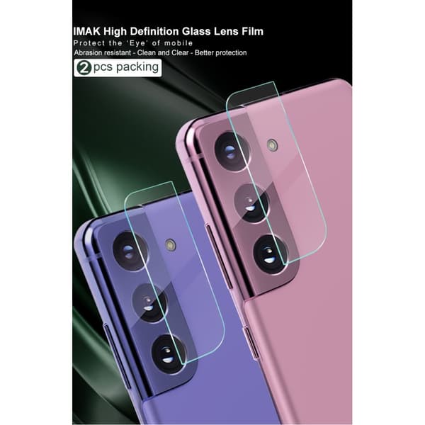 IMAK 2 Pack Härdat Glas Linsskydd Galaxy S21