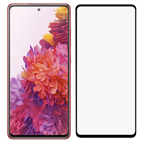 Heltäckande Skärmskydd Galaxy S20 FE Härdat Glas Svart