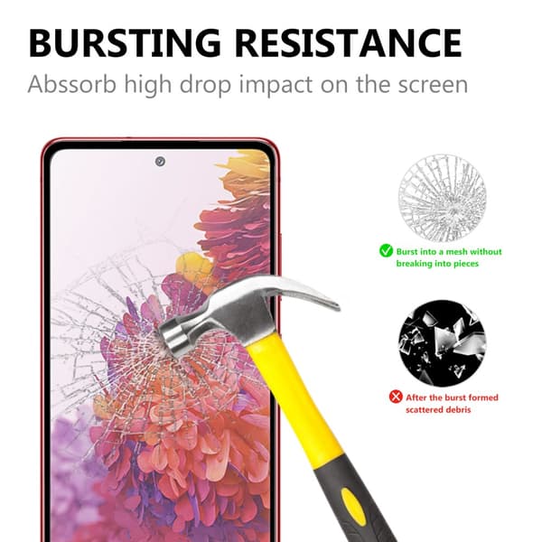 Heltäckande Skärmskydd Galaxy S20 FE Härdat Glas Svart