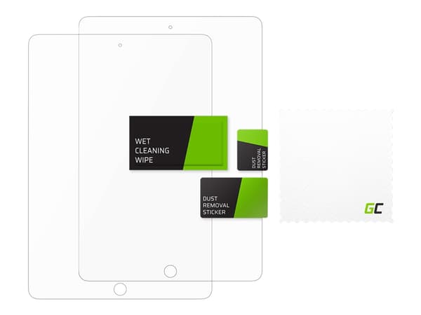 Green Cell Clarity - Skjermbeskyttelse for nettbrett - 2.5D - glass - 10.2" - for Apple 10.2-inch iPad (7. generasjon, 8. generasjon, 9. generasjon)