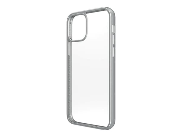 PanzerGlass ClearCase - Satin Silver Limited Edition - baksidedeksel for mobiltelefon - herdet glass, plastramme - blank, satengsølv - for Apple iPho