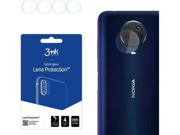 3MK Hybridglass for kameralinse 3MK Lens Protection Nokia G20 [4 PACK]
