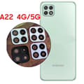 Miniatyrbild 1 av 9: 3-PACK Samsung Galaxy A22 5G 2.5D HD Kameralinsskydd