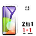 Miniatyrbild 3 av 11: 3-PACK Galaxy A22 5G Sk�rmskydd + Kameralinsskydd HD 0,3mm