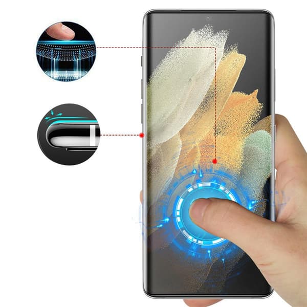 3-PACK Galaxy S21 CASE-Friendly Skärmskydd 0,3mm