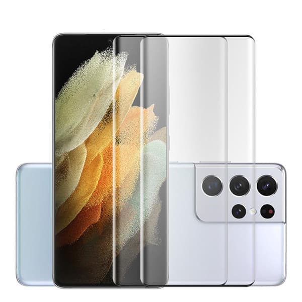 2-PACK Samsung Galaxy S21 Ultra CASE-Friendly Skärmskydd 0,3mm
