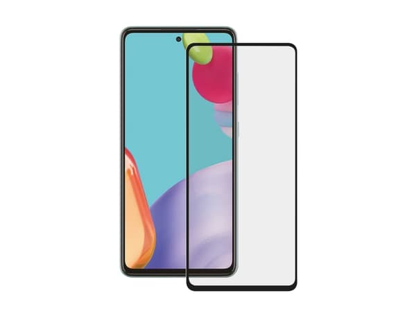 Vivanco Full, Samsung, Galaxy A72 5G, Likaa hylkivä, Iskunkestävä, Öljynkestävä, Naarmuuntumisenkestävä, Putoamisenkestävä, Musta, Läpinäkyvä, 1 kpl