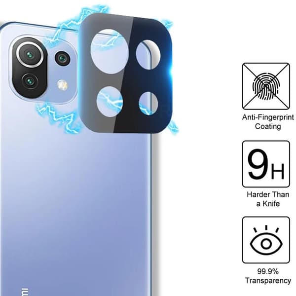3-PACK Kameralinsskydd 2.5D HD Xiaomi Mi 11 Lite