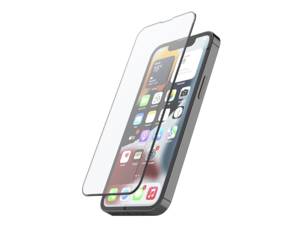 Hama Prime Line - Skärmskydd för mobiltelefon - helskärm - 3D - glas - ramfärg svart - för Apple iPhone 13 mini