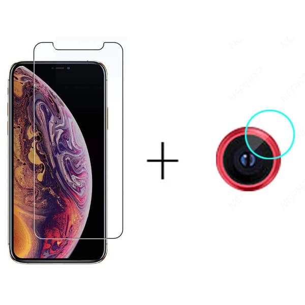 iPhone XR Skärmskydd + Kameralinsskydd HD 0,3mm