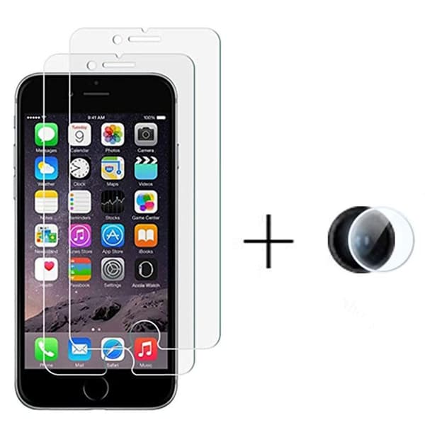 2-PACK iPhone SE 2020 Skärmskydd + Kameralinsskydd HD 0,3mm