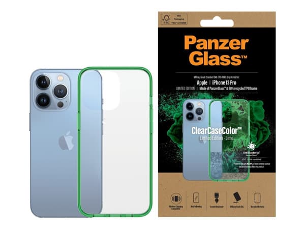 PanzerGlass 339, Suojus, Apple, Apple - iPhone 13 Pro, 15,5 cm (6.1"), Vihreä