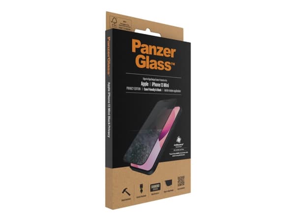 PanzerGlass PROP2744, Apple, Apple - iPhone 13 Mini, Asennus kuivana, Naarmuuntumisenkestävä, Iskunkestävä, Antibakteerinen, Läpinäkyvä, 1 kpl