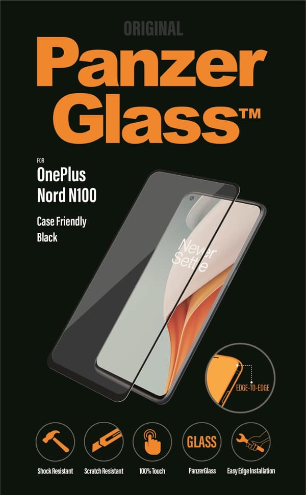 PanzerGlass OnePlus Nord N100 Case Friendly, Black