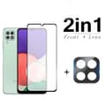 Miniatyrbild 1 av 11: 2-PACK Skärmskydd + Kameralinsskydd 2.5D HD 0,3mm Galaxy A12