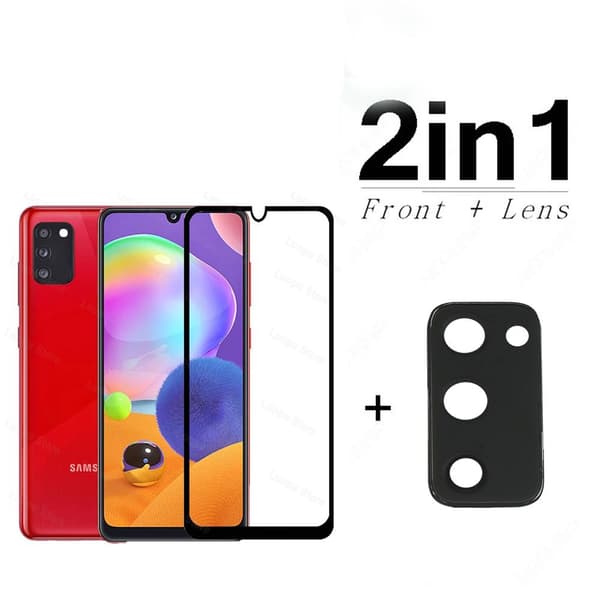3-PACK Galaxy A02s Skärmskydd + Kameralinsskydd 2.5D HD 0,3mm
