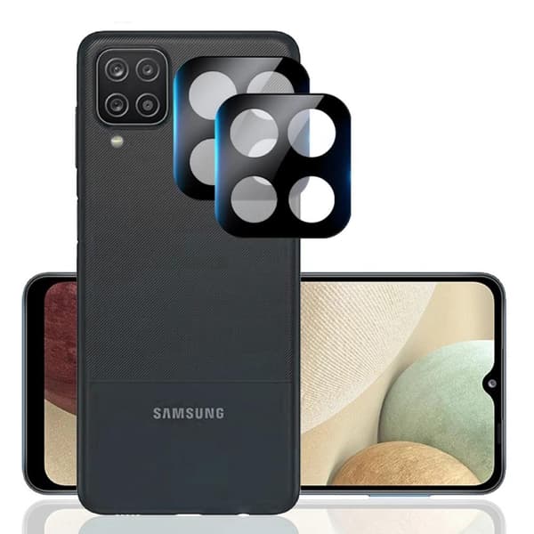 2-PACK Galaxy A12 Skärmskydd + Kameralinsskydd 2.5D HD 0,3mm