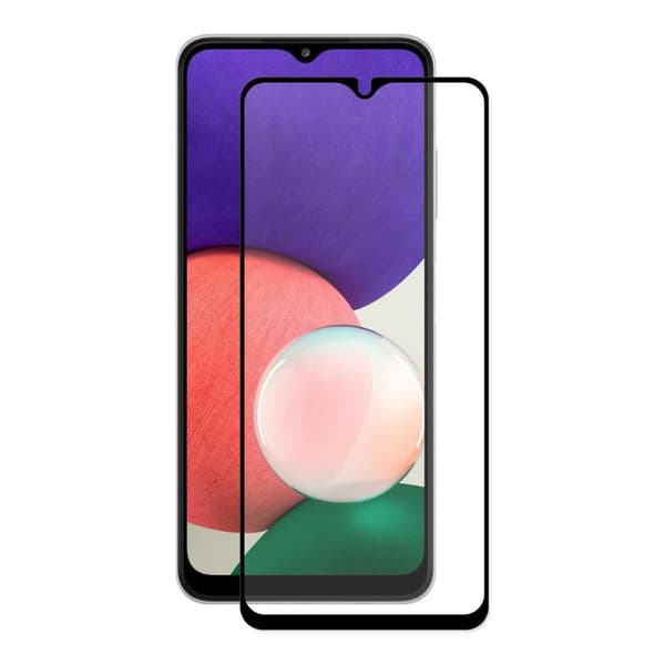 Samsung Galaxy A22 5G HAT PRINCE Hærdet glas med fuld dækning