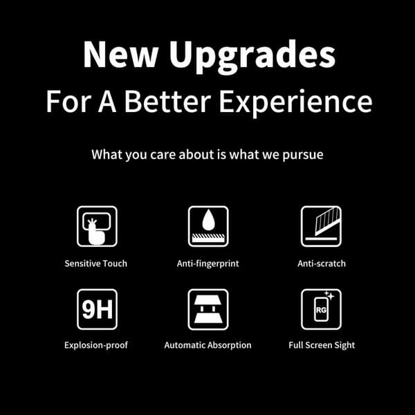 Samsung Galaxy A22 4G HAT PRINCE Täysi peittävä karkaistu lasi