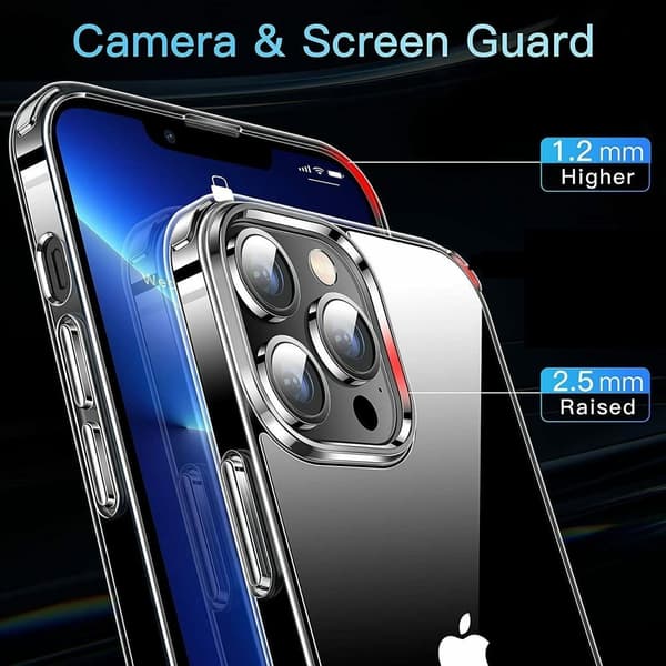 iPhone 13 - Transparent 1,8 mm Mjuk Skal