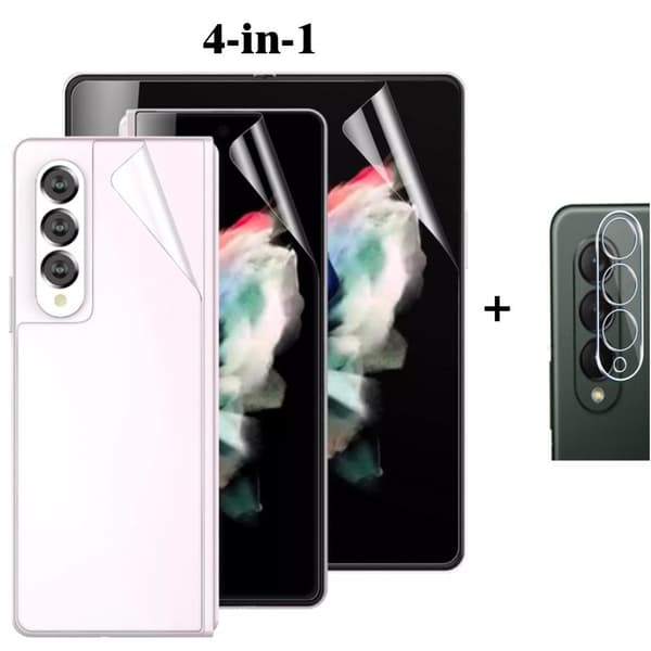 3-PACK 4-in-1 Hydrogel Skärmskydd Samsung Galaxy Z Fold 3
