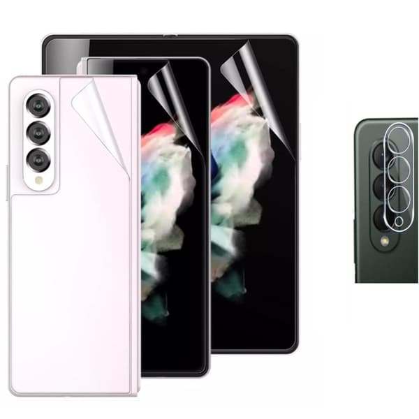 2-PACK 4-in-1 Hydrogel Skärmskydd Samsung Galaxy Z Fold 3