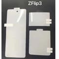 Miniatyrbild 6 av 11: 3-PACK 3-in-1 Hydrogel Skärmskydd Samsung Galaxy Z Flip 3