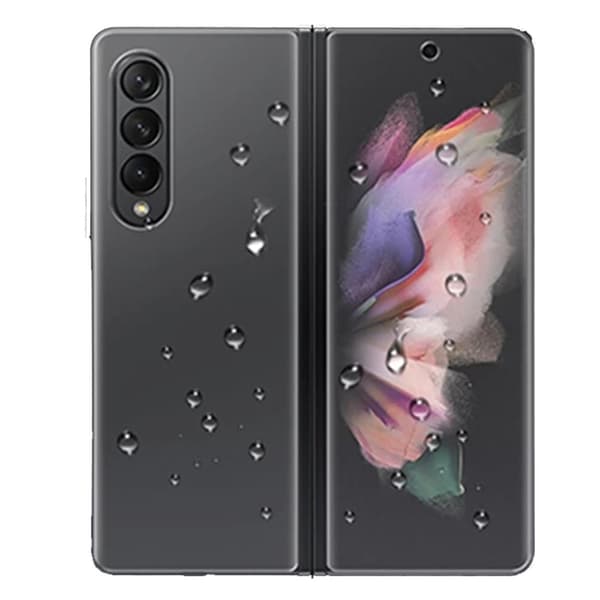 2-PACK 3-in-1 Samsung Galaxy Z Fold 3 Hydrogel Skärmskydd